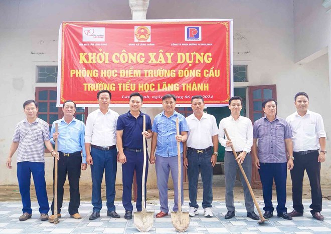Quỹ Tấm lòng Vàng khởi công điểm trường khó khăn tại huyện Yên Thành
